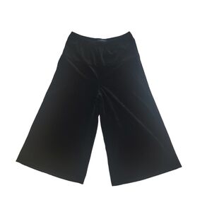 Land's End‎ Womens Palozza Cropped Capri Elastic Waist Velvet Pants Size 16